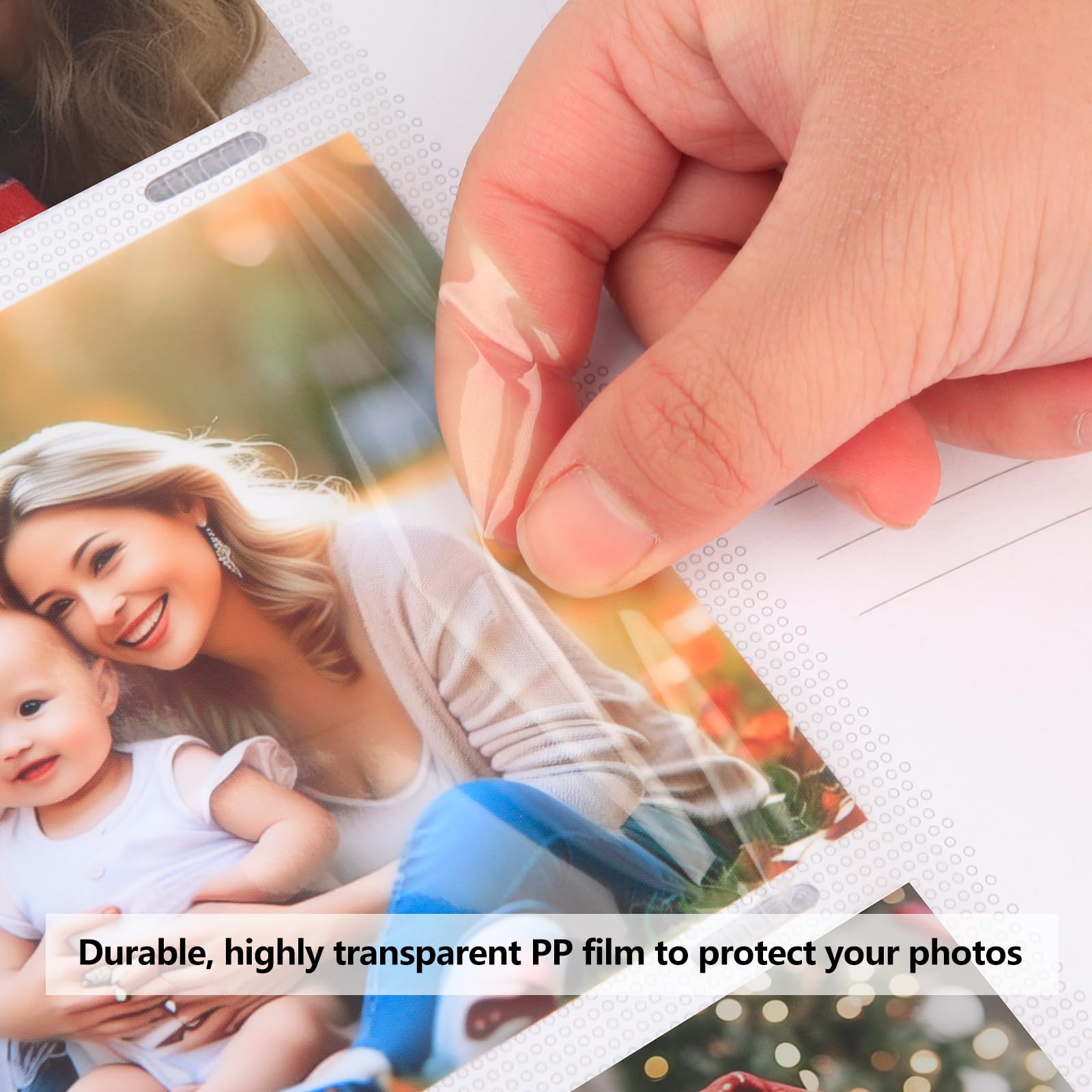 Aevdor clear PP inner sleeves protect photos during storage and handling.