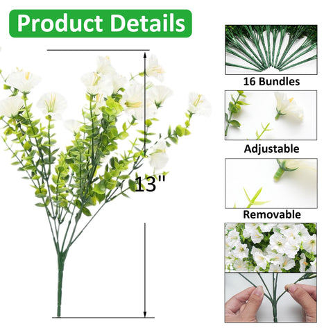 AevrBlos realistic fake flowers for front door and yard decor.