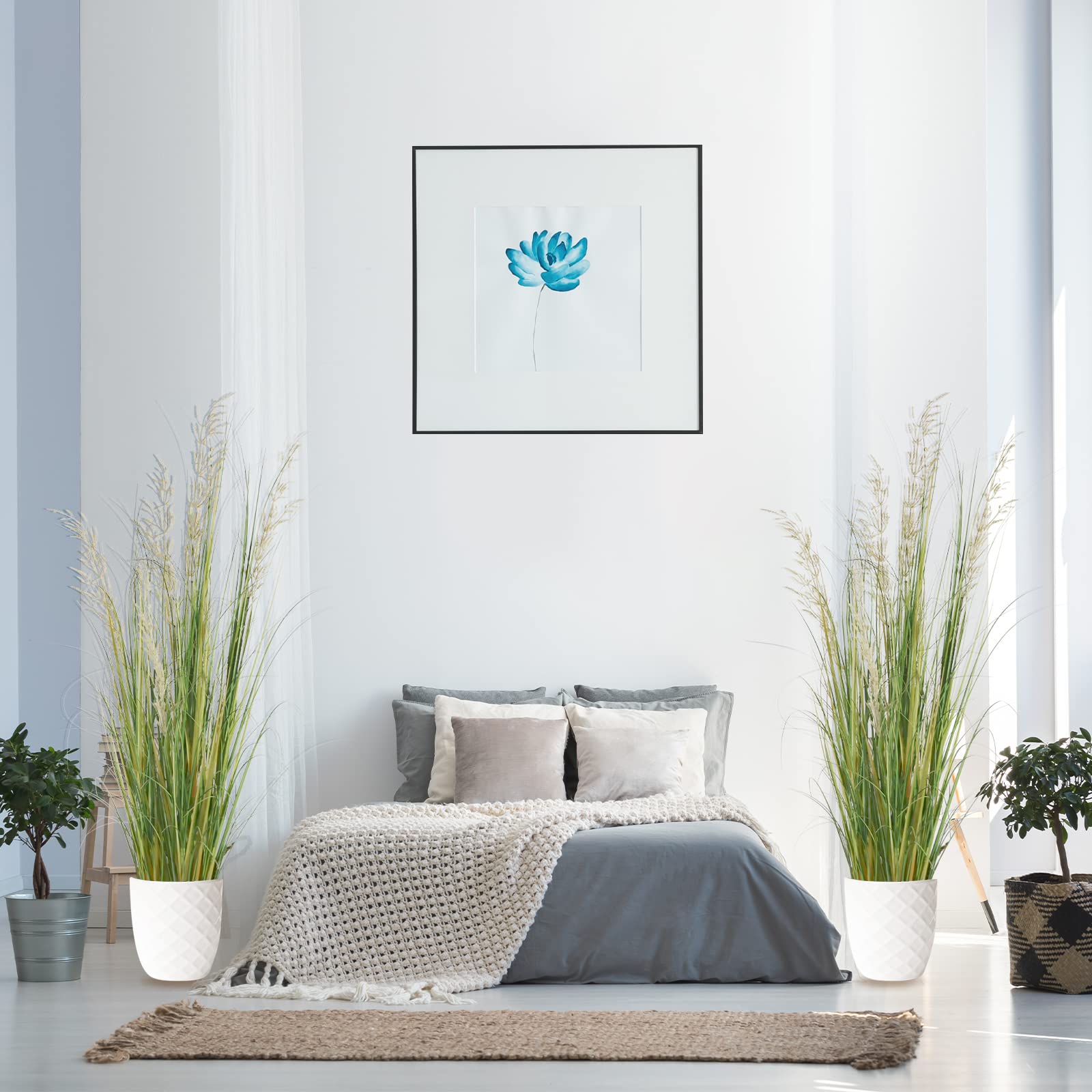 AfanD artificial grass plant suitable for living room or office decor.