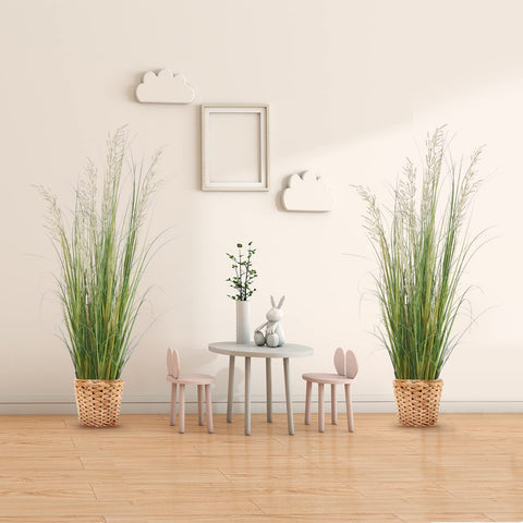 AfanD two-pack artificial plants arranged for decorative display.