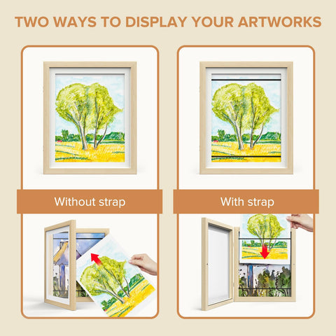 AFEION wall display showcases up to 50 pieces for a vibrant home gallery