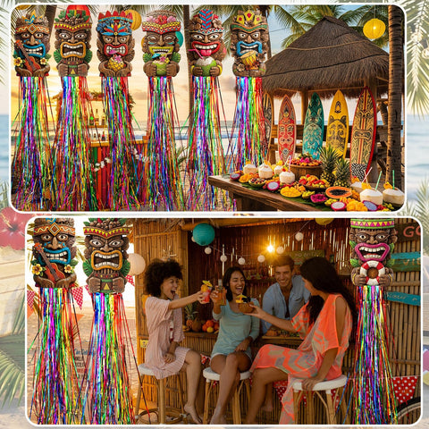 Affrolling outdoor tiki totems boost summer patio ambiance