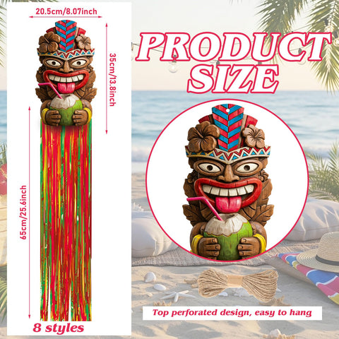 Affrolling tiki party decorations wooden look brighten spaces
