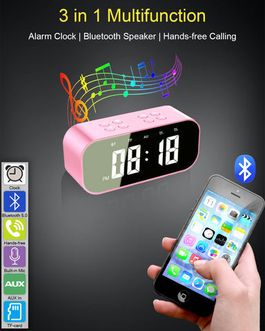 AFK alarm clock showing dual alarms for weekday and weekend routines