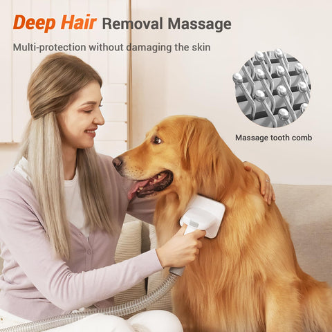 Afloia 364 bristles at 35-degree angle reach every fur area gently.
