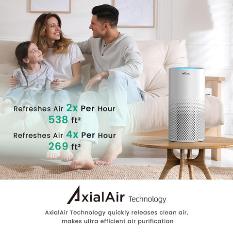 Afloia air purifier Alexa compatibility shows hands-free smart home control.