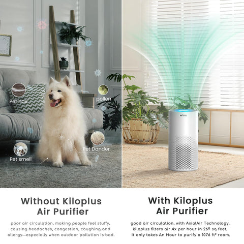 Afloia air purifier smartphone app control enables remote operation from anywhere.