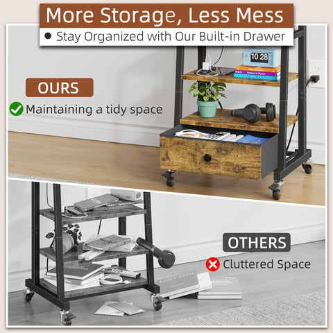 AFLUI adjustable-height TV stand for optimal viewing from sofa or standing