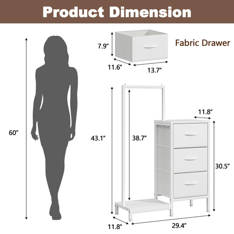 Clear assembly guide for AFLUI dresser helps you set up in minutes.