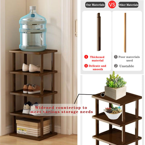 AFOORD sturdy bamboo shelf edge detail emphasizes durability and smooth edges