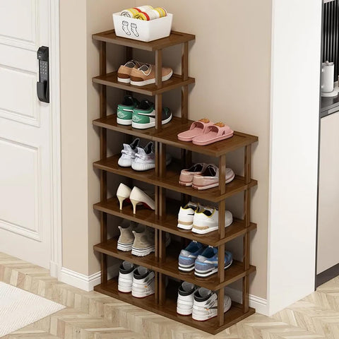 AFOORD space-saving entryway organization keeps footwear tidy and accessible