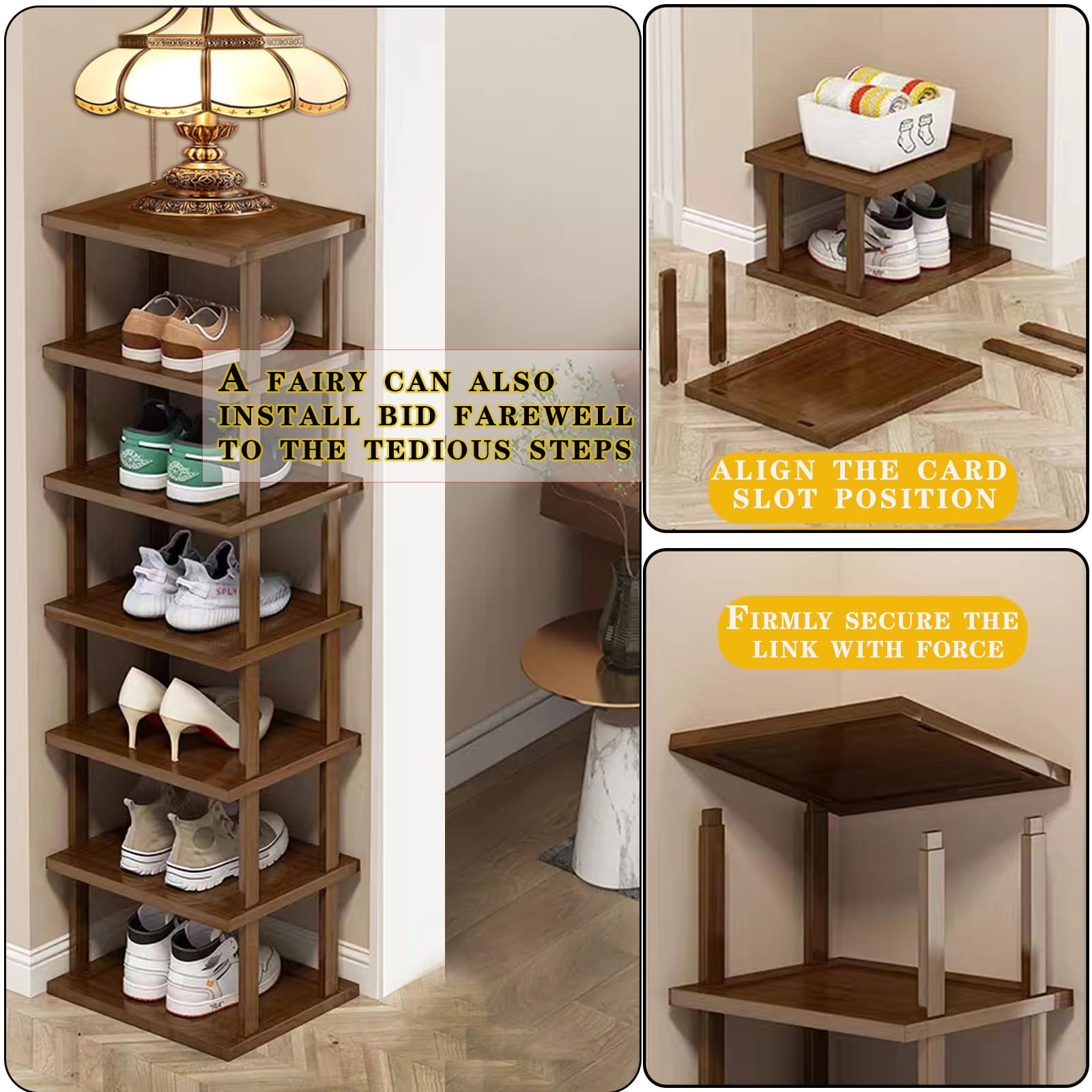 AFOORD versatile shoe rack used as flower rack for decor