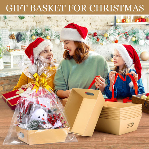 AFOROEOA gift baskets 10-pack Christmas packaging for festive gift ideas.