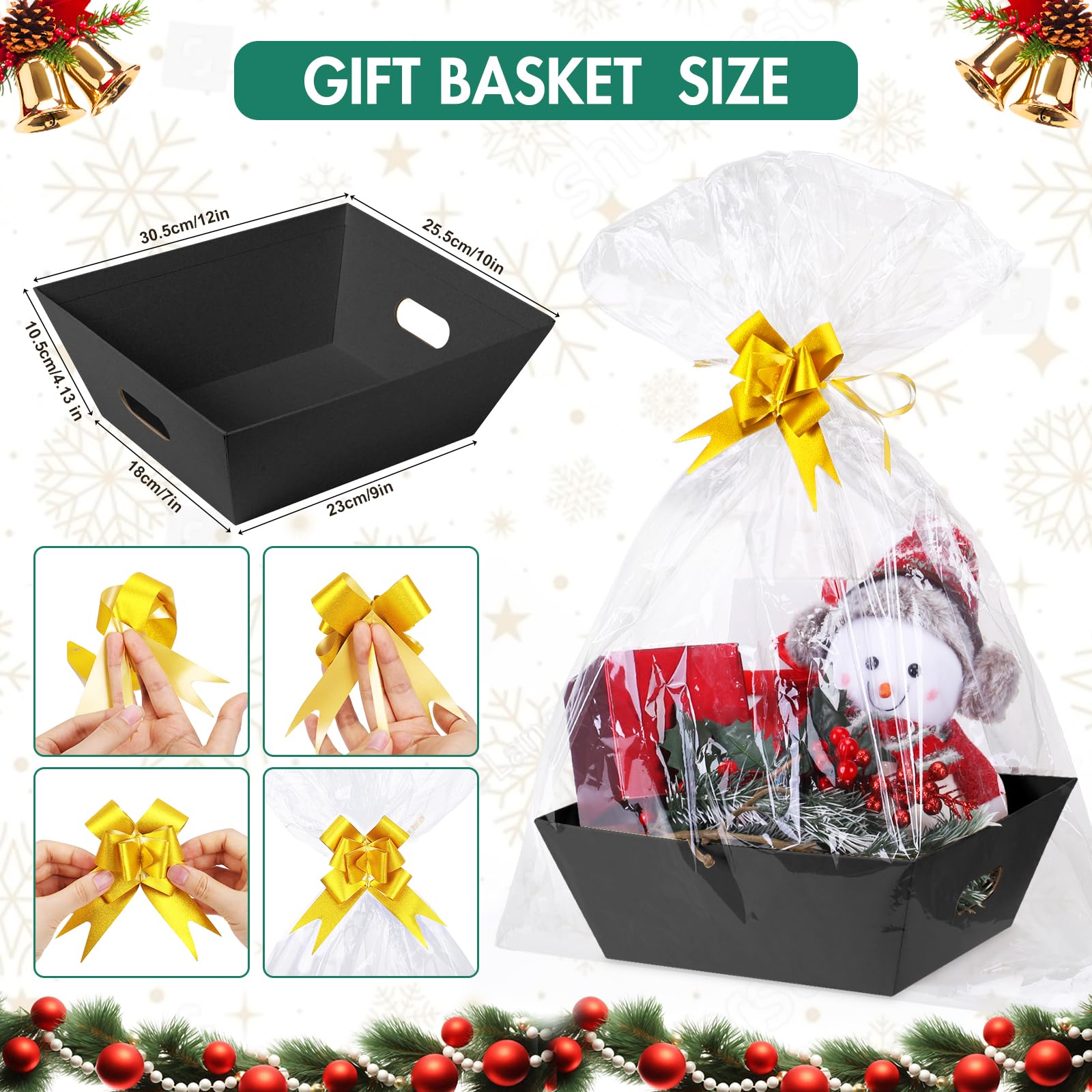 AFOROEOA thick kraft paper construction for sturdy baskets