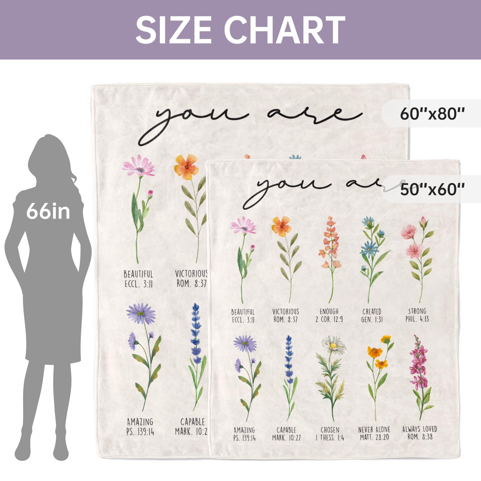 Afterprints 60x80 blanket size offers generous coverage for cozy beds and couches.