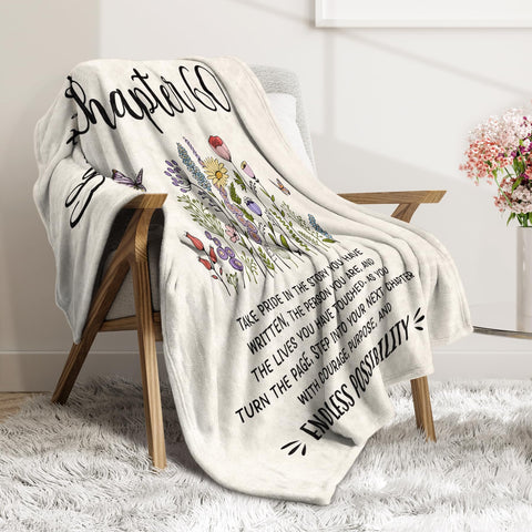Afterprints easy-care blanket machine washable in cold water for simple upkeep.