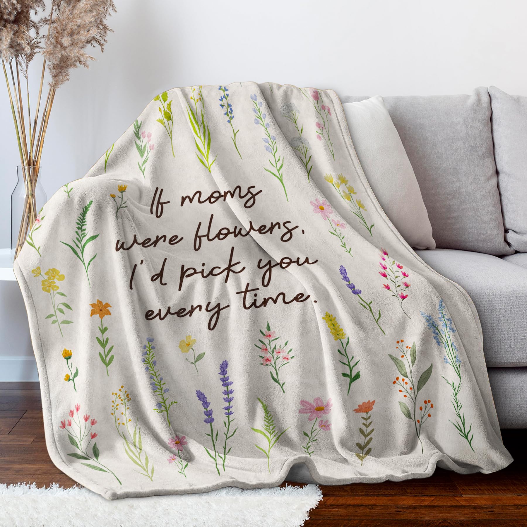 Afterprints soft throw blanket, cozy fabric for sofa lounging or travel.