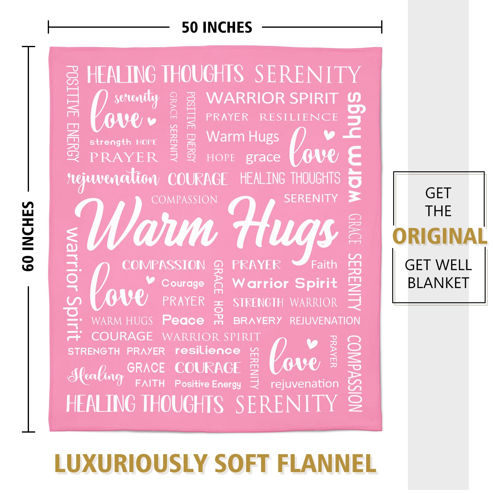 Afterprints Warm Hugs blanket-closeup-fringe highlights fabric quality.