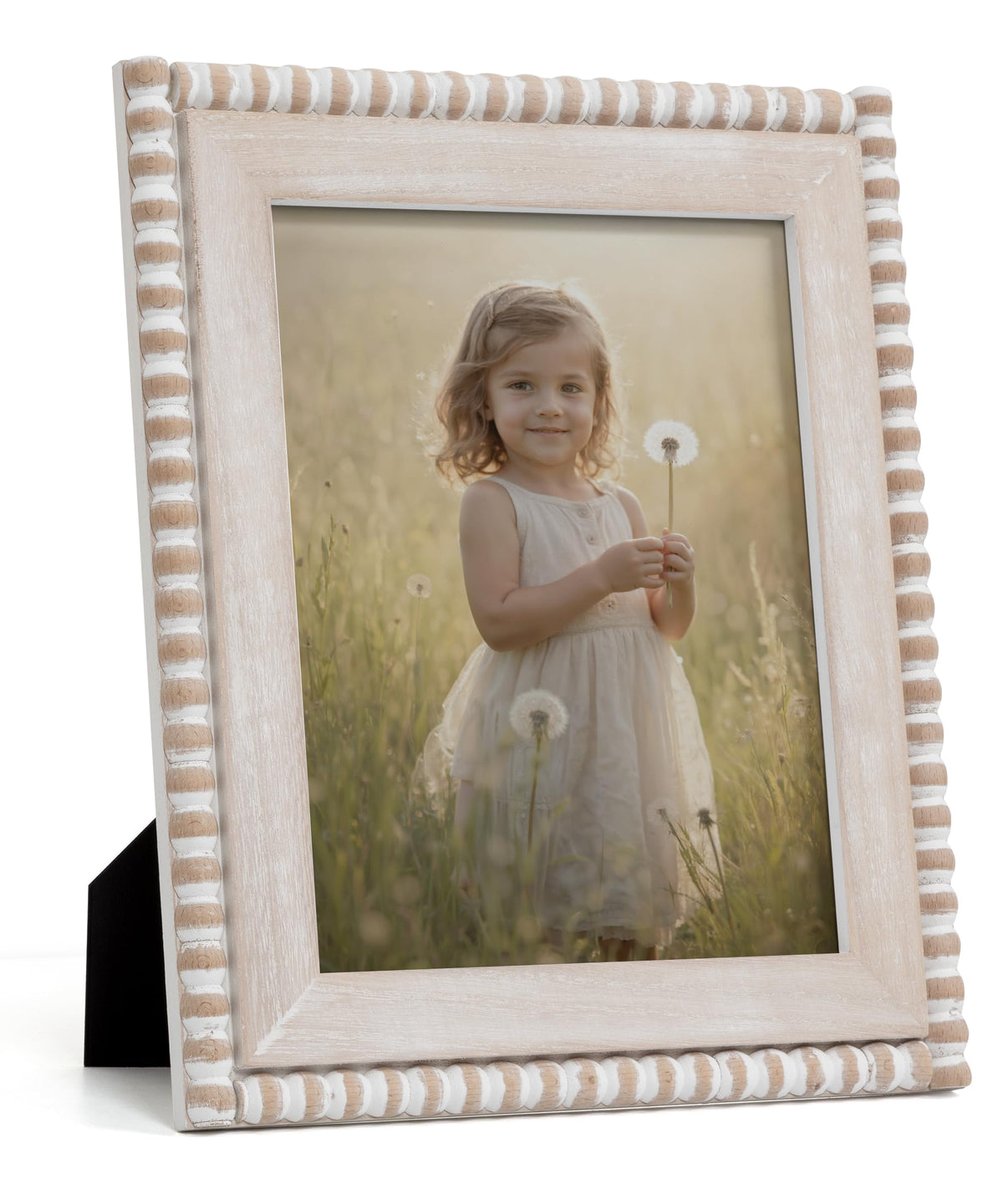 Afuly 8x10 farmhouse frame with boho beads for warm wall display.