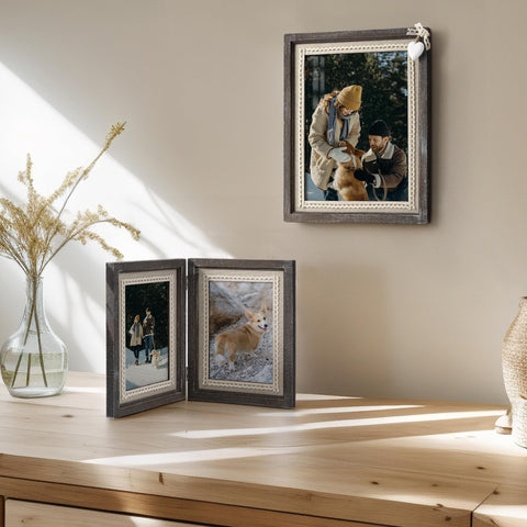 Afuly frame with HD glass cover keeping photos crystal clear