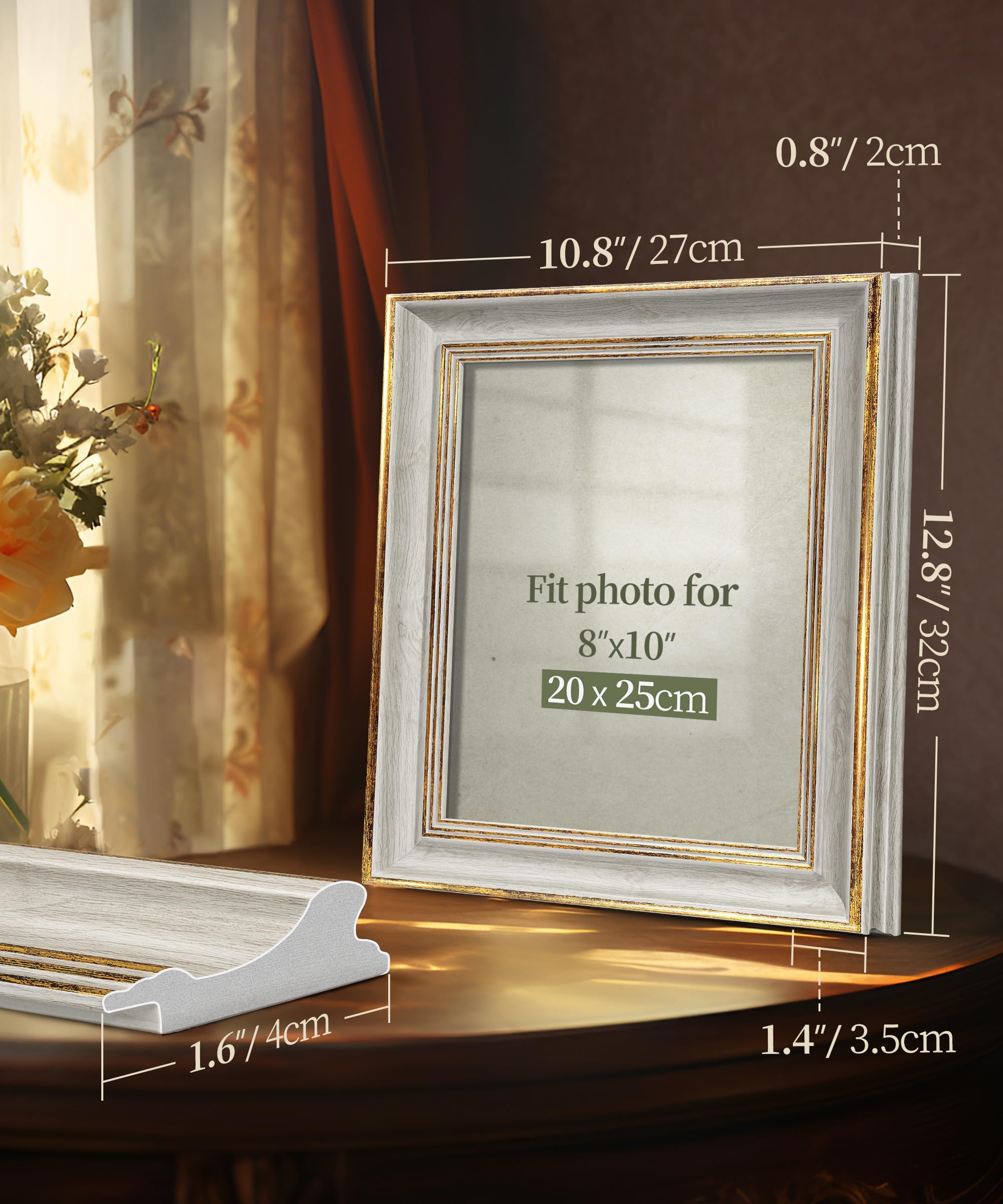 Afuly retro design detail in white and gold texture enhances decor style.