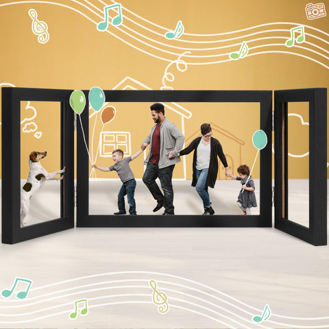 Afuly collage frame mounted on wall brings memories into focus