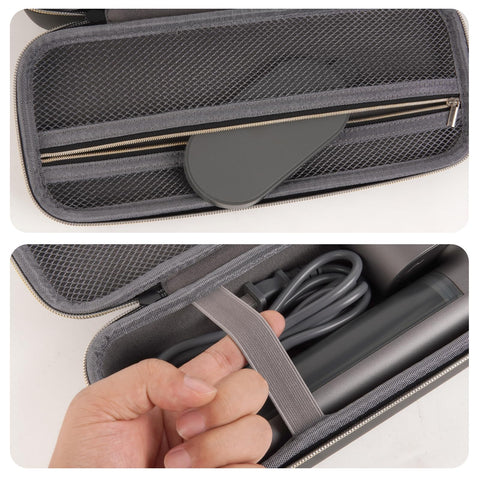 Againmore steamer case interior elastic band secures the steamer firmly.