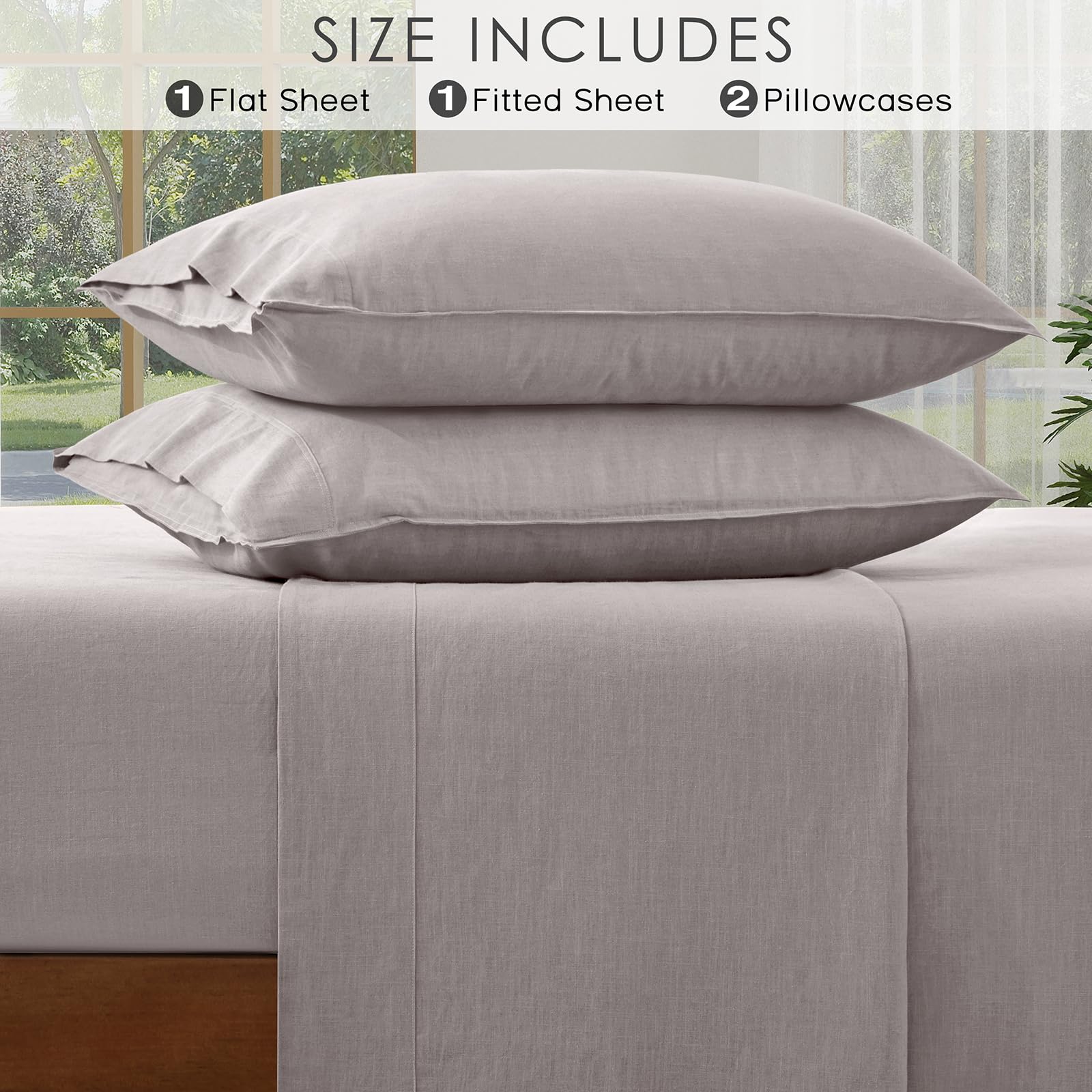 AGGBEERY packaging highlights premium linen quality and responsible materials