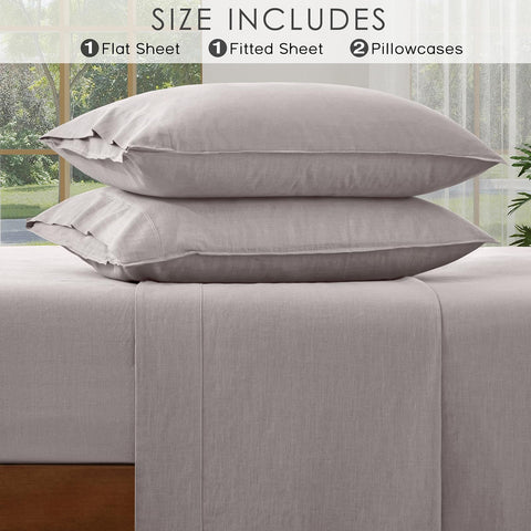 AGGBEERY packaging highlights premium linen quality and responsible materials