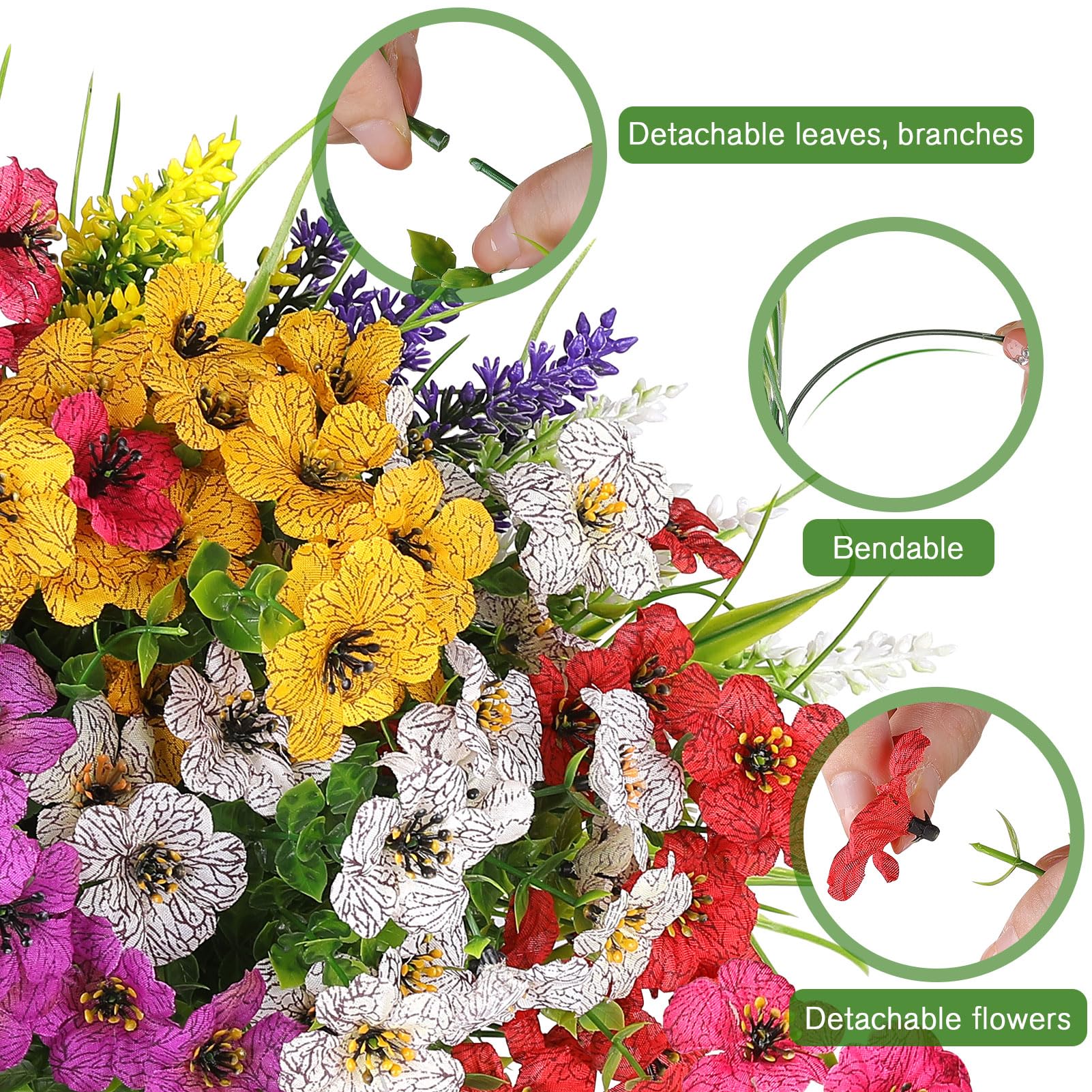 AGIRL 12 bundles color mix ideal for outdoor porches and gardens