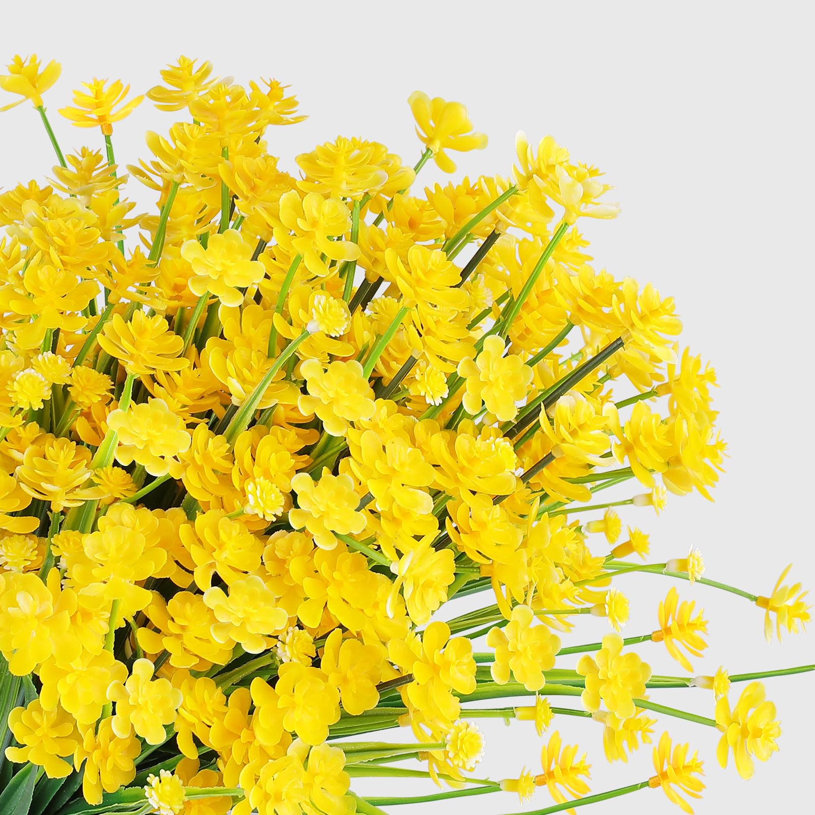 AGIRL 24-bundle artificial flowers for hanging planters stay vibrant without watering.