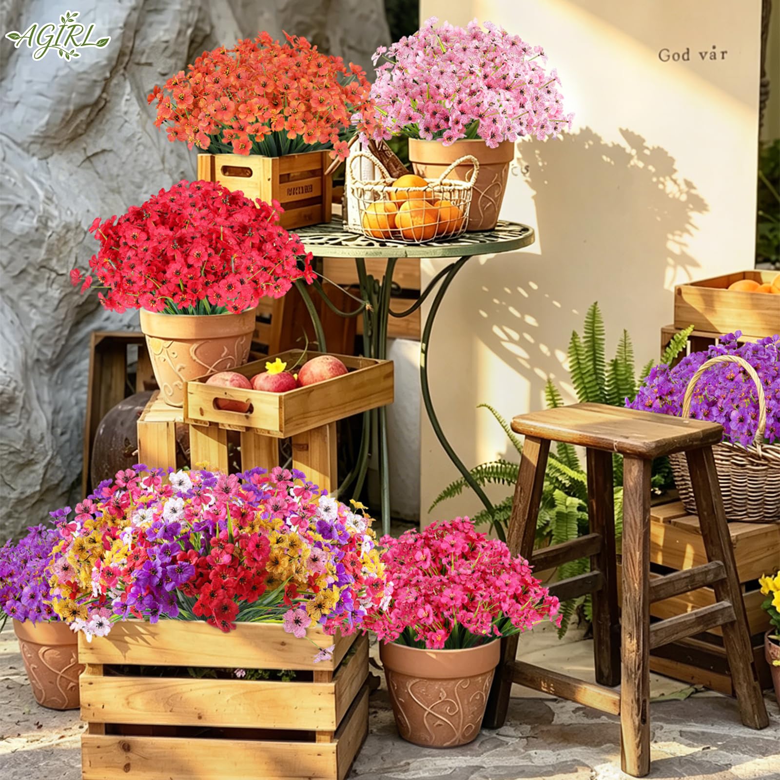 AGIRL window box decor adds year-round color with minimal care