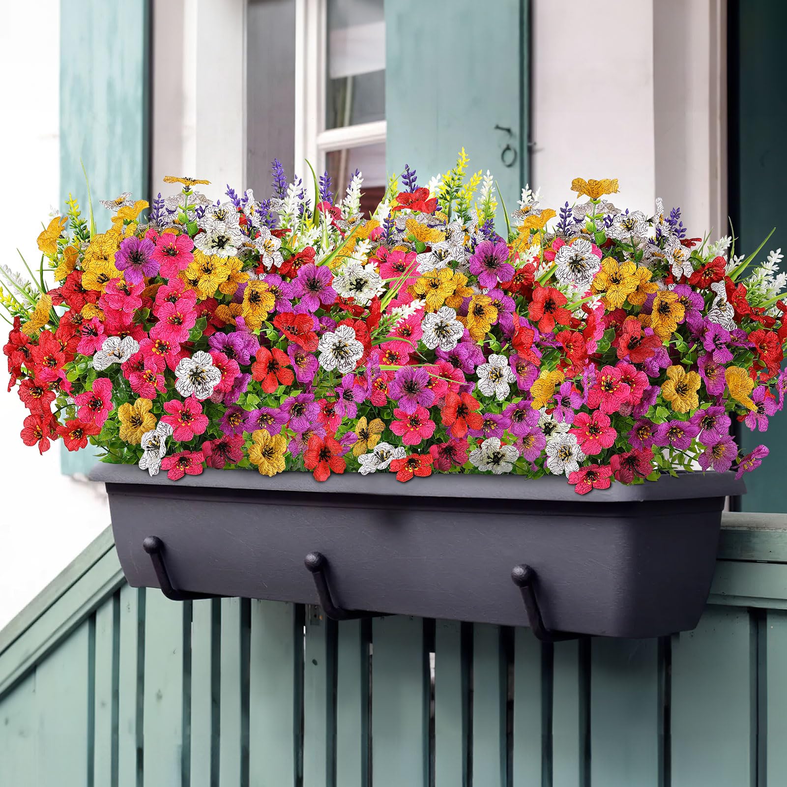 AGIRL artificial flowers withstand sun with no fade and minimal maintenance