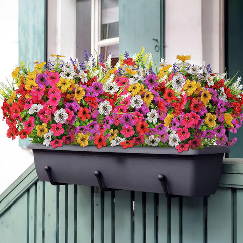 AGIRL artificial flowers withstand sun with no fade and minimal maintenance