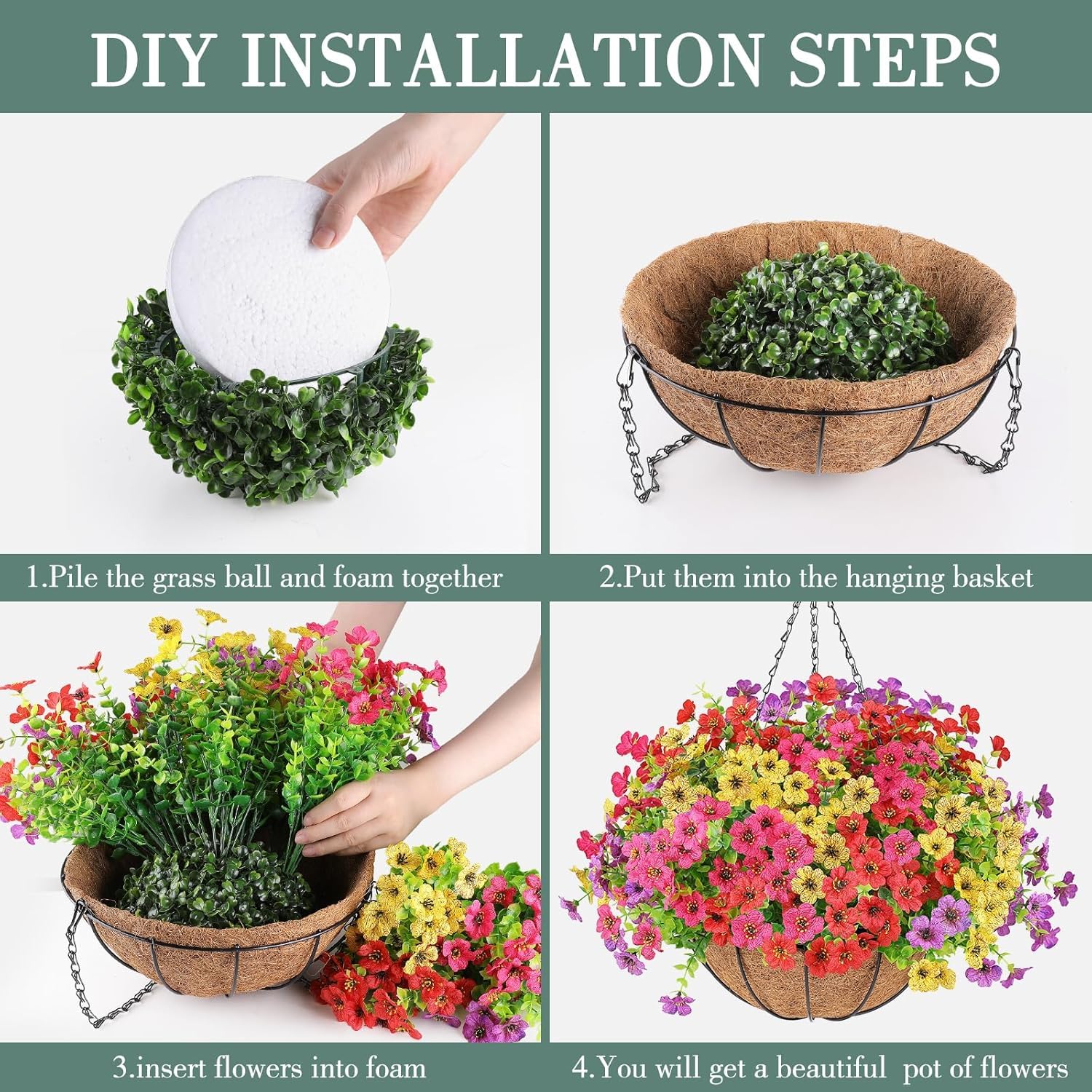 AGIRL outdoor patio scene with hanging basket showcasing year-round color