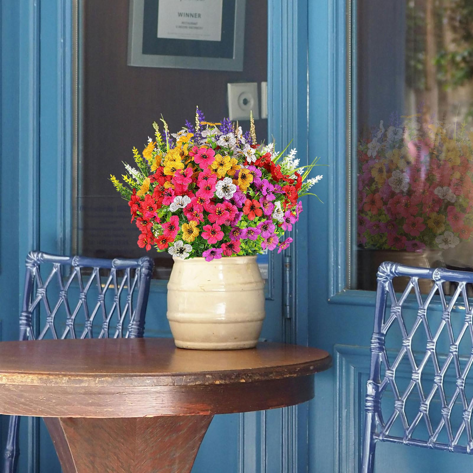 AGIRL weather-ready flowers endure rain and wind for garden focal points