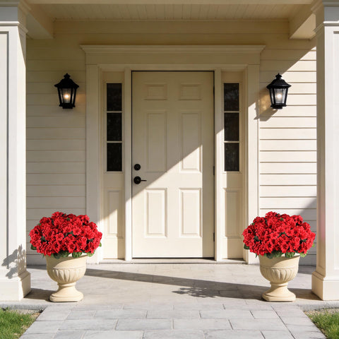AGIRL red geranium bundle enhances living rooms and offices