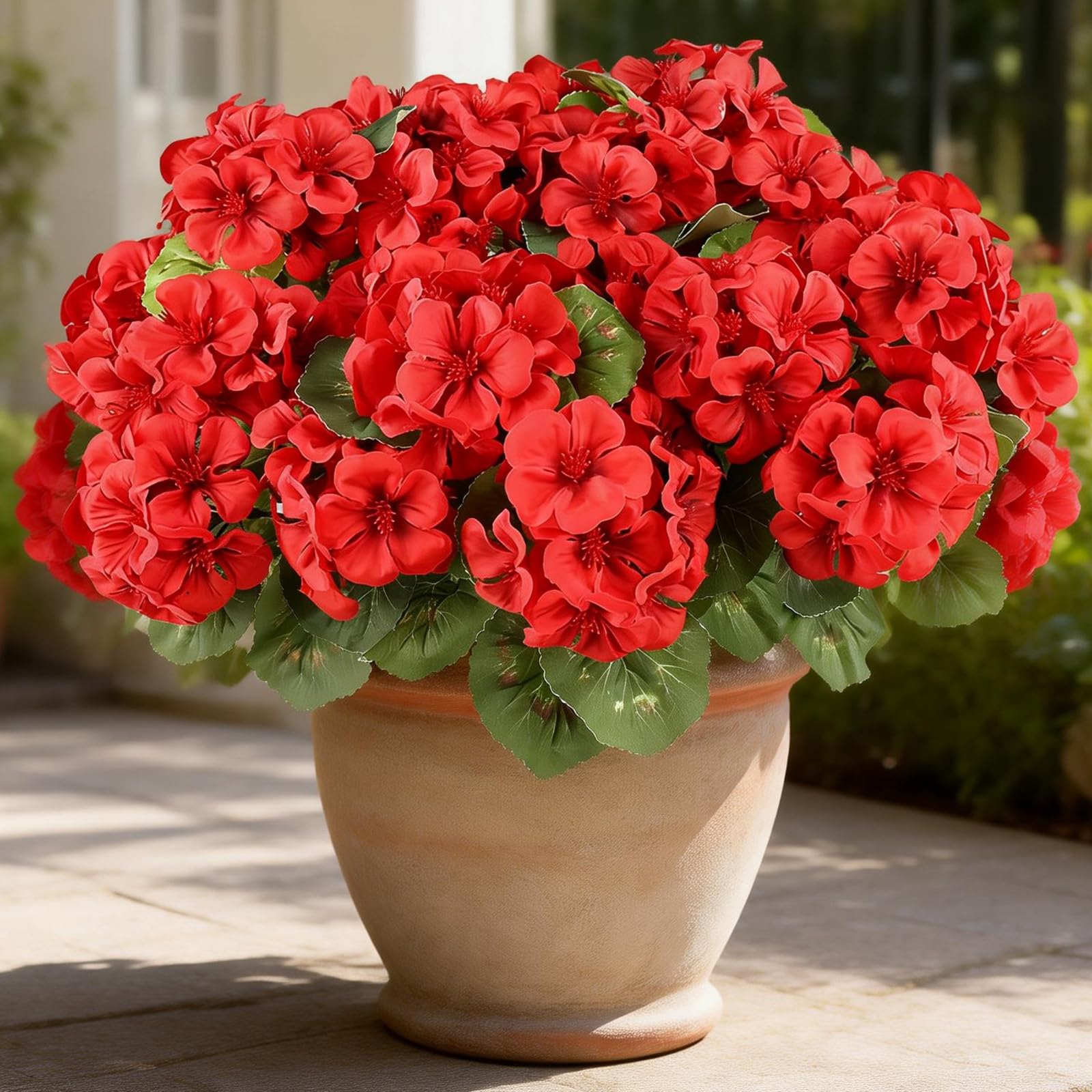 AGIRL red geranium bundle UV resistant for weatherproof outdoor use