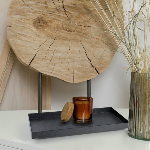 Aglary rectangle tray as a modern centerpiece on a coffee table.