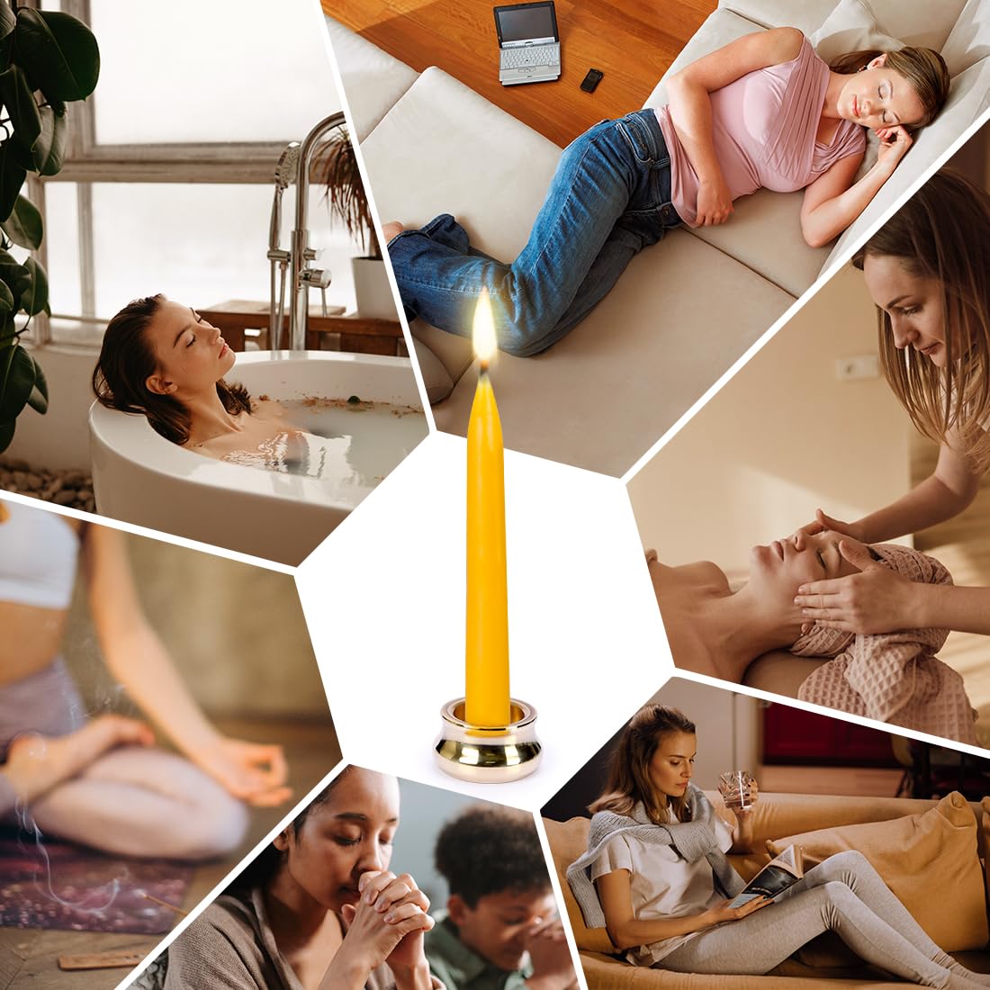 AGLARY natural beeswax burn creates cozy atmosphere with soft light