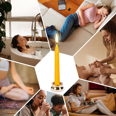 AGLARY natural beeswax burn creates cozy atmosphere with soft light