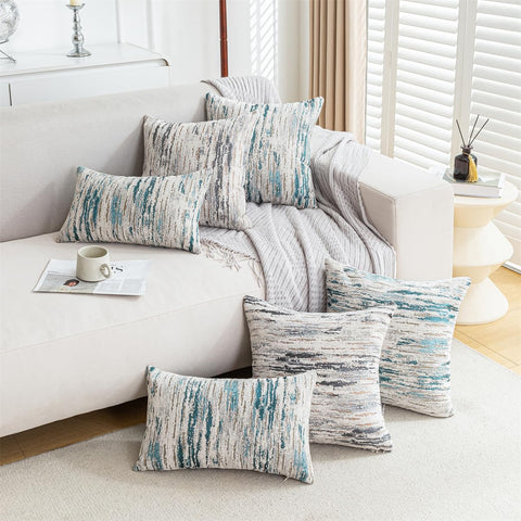 AGOKABA coastal decor pillow cover pairs with contemporary interiors for balanced color.