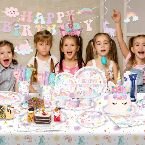 AGOoodySet cake and cupcake toppers add unicorn flair to desserts