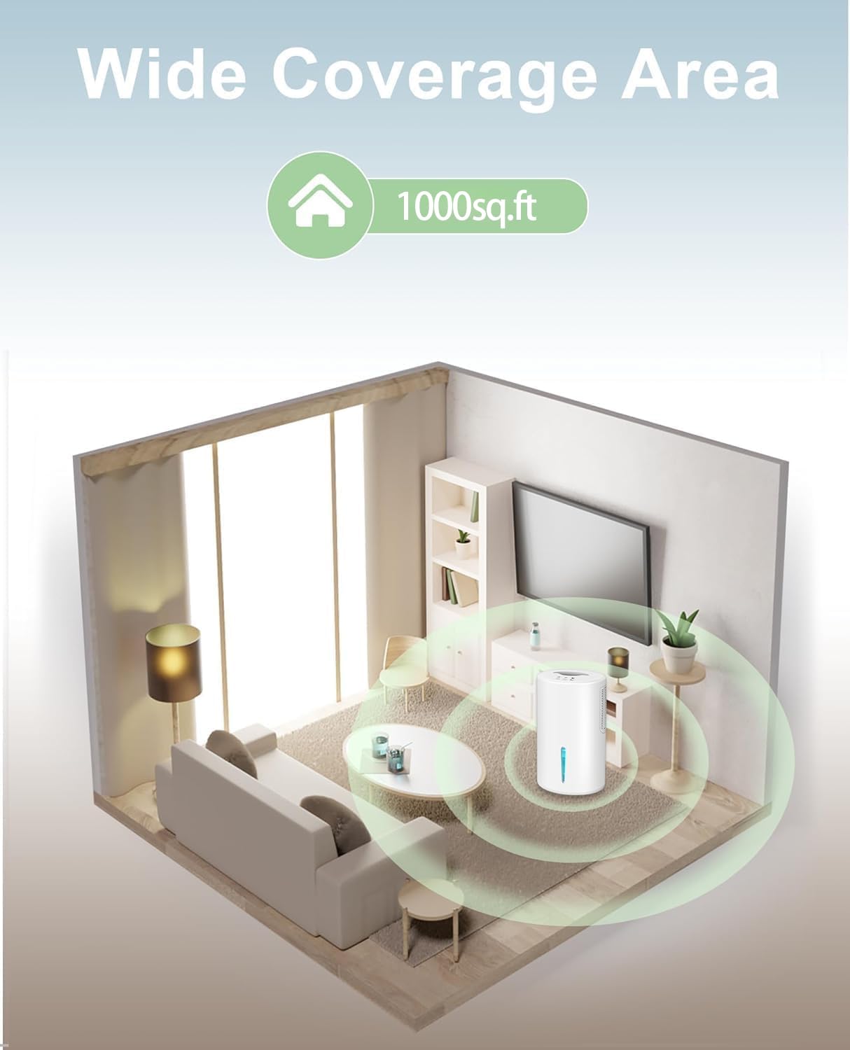AGRUOO LED night light provides soft bedroom glow