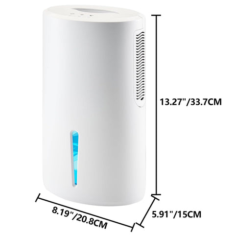 AGRUOO dehumidifier tank and auto shut-off prevents spills