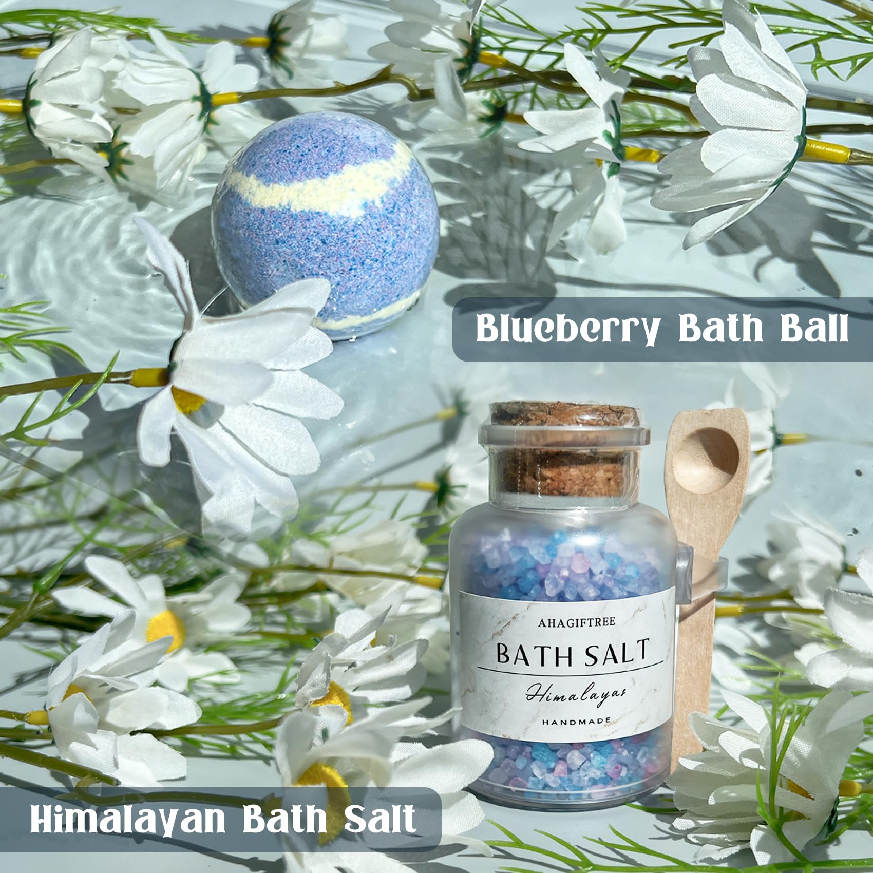 AHAGIFTREE bath salt for spa-like relaxation.