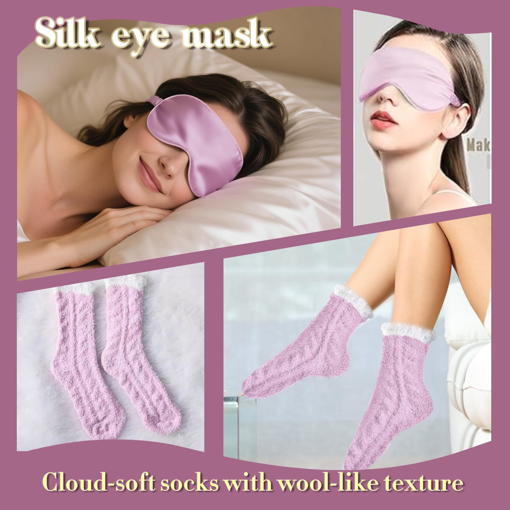 AHAGIFTREE eye mask image signals restful sleep and quiet downtime.