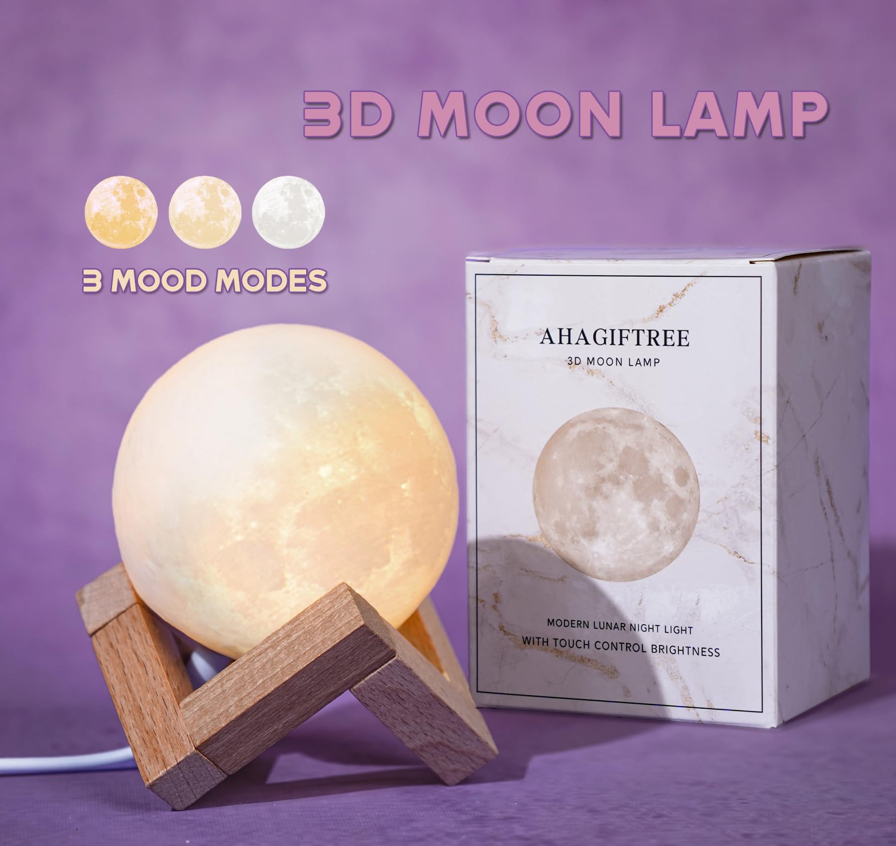 AHAGIFTREE soy candle image suggests warm scents and tranquil mood.