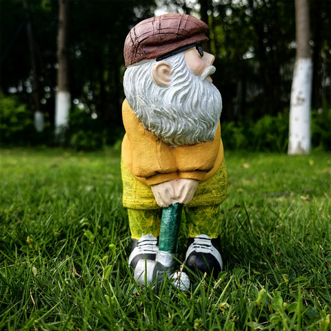 Ahbuohe outdoor gnome sculpture weatherproof for sun or rain