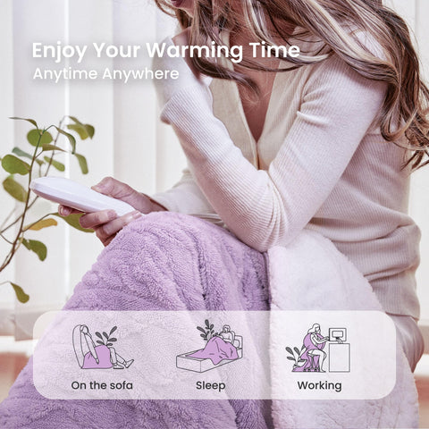 Machine-washable Aheadpret blanket with controller removed for easy cleaning.